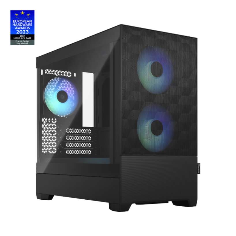 CASE FRACTAL DESIGN POP MINI AIR RGB BLACK TG CLEAR TINT
